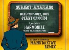 Dj Obza x Harmonize – Mang’dakiwe Remix ft. Leon Lee